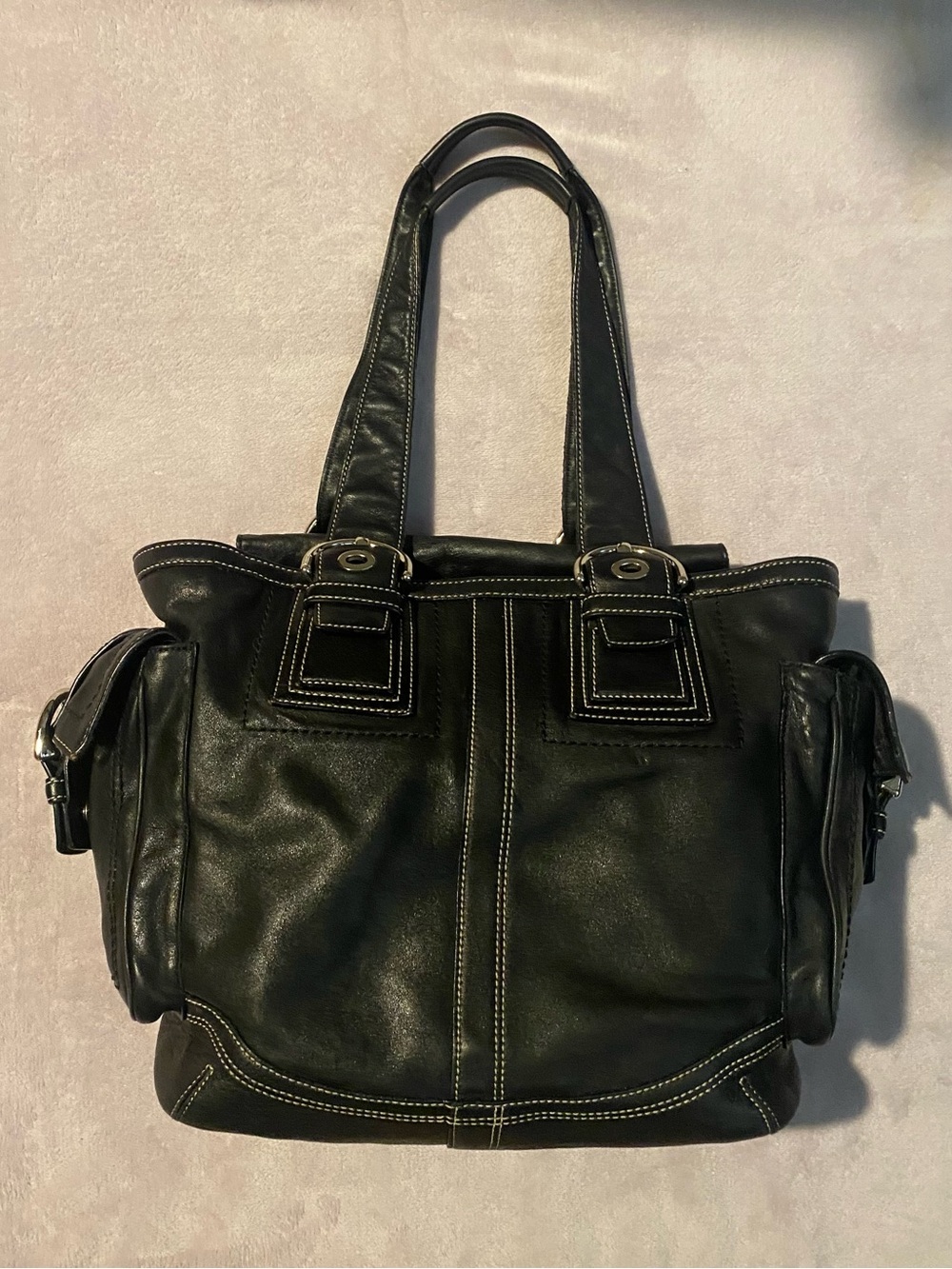 Coach Large Black Soho Hobo Tote Bag
